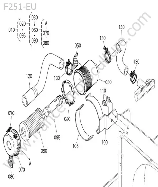 Filtre a air KUBOTA F251