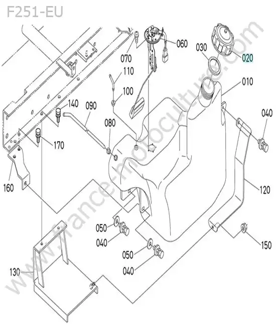 Reservoir carburant KUBOTA F251