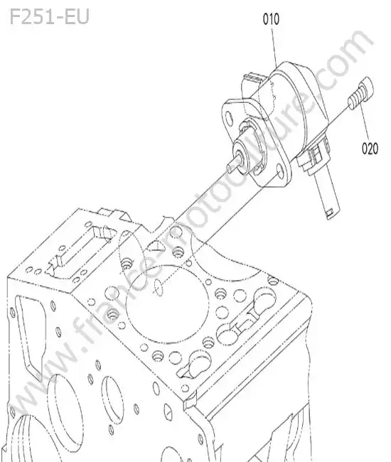 Arret moteur KUBOTA F251