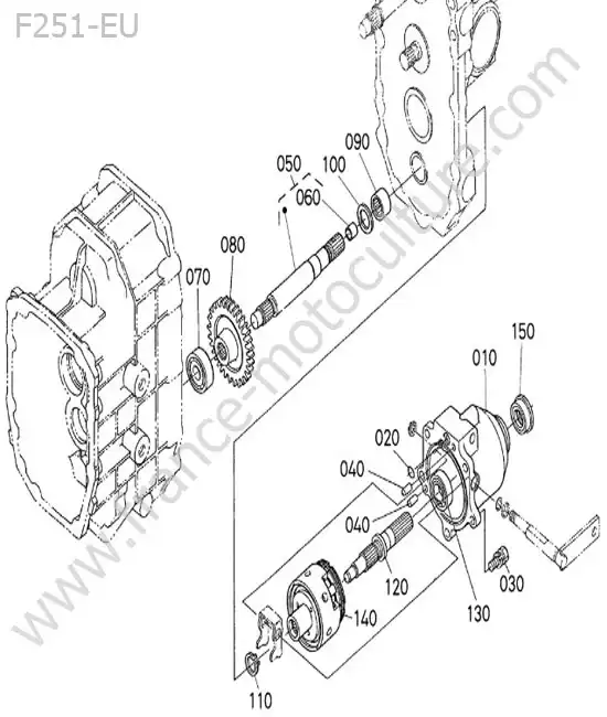 Embrayage arriere KUBOTA F251