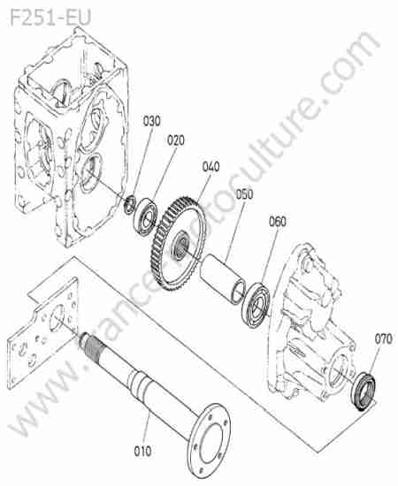 KUBOTA - F251 : Pont avant