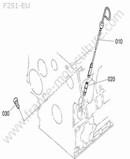 KUBOTA - F251 : Jauge huile