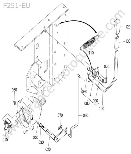Levier embrayage KUBOTA F251