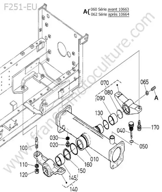 Carter pont arriere KUBOTA F251