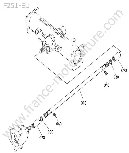 Arbre entrainement KUBOTA F251
