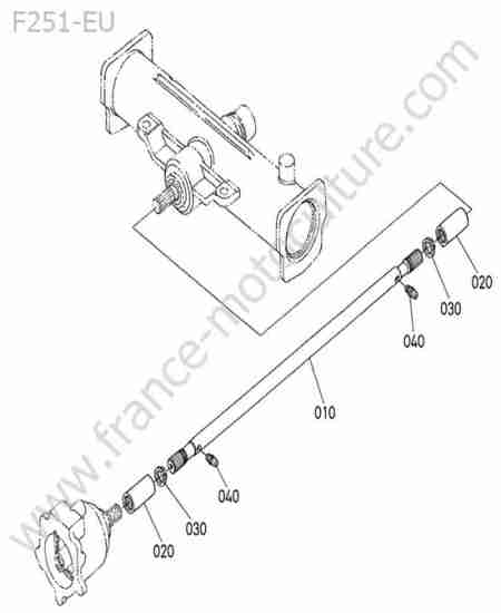 KUBOTA - F251 : Arbre entrainement