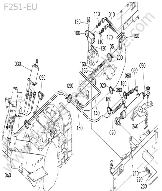 Direction (hydraulique) KUBOTA F251