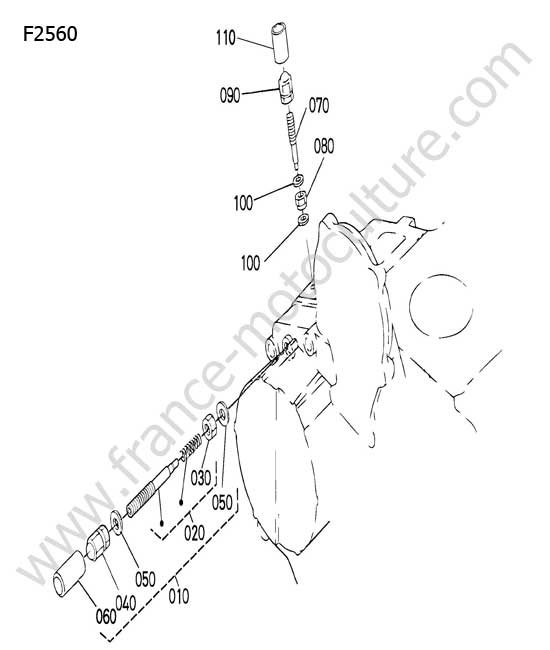 Dispositif ralenti KUBOTA F2560