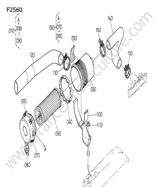 Filtre a air 3 KUBOTA F2560