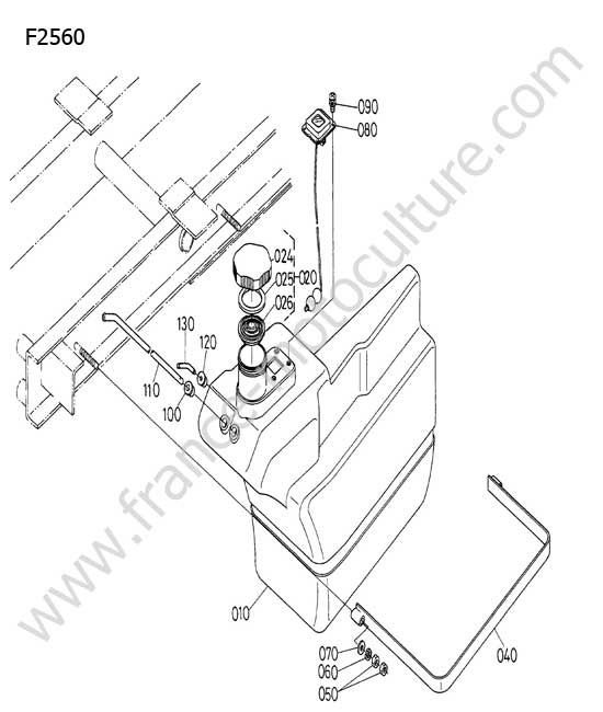 Reservoir carburant KUBOTA F2560