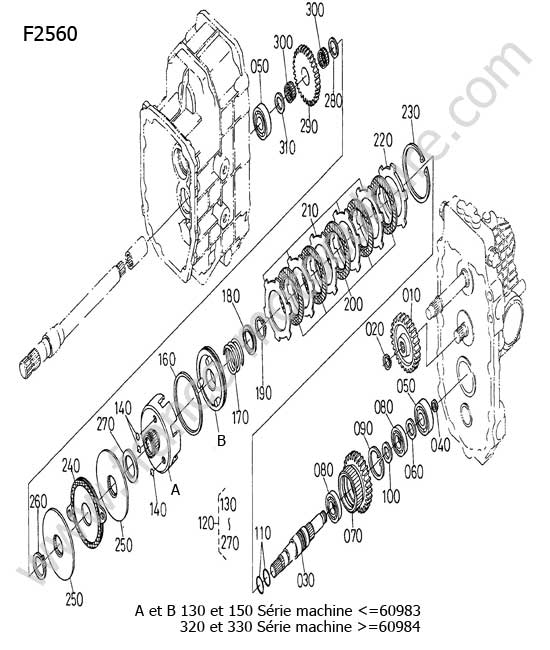 Embrayage KUBOTA F2560