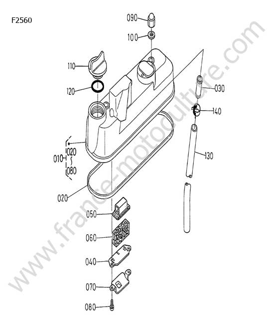 Cache culbuteur KUBOTA F2560