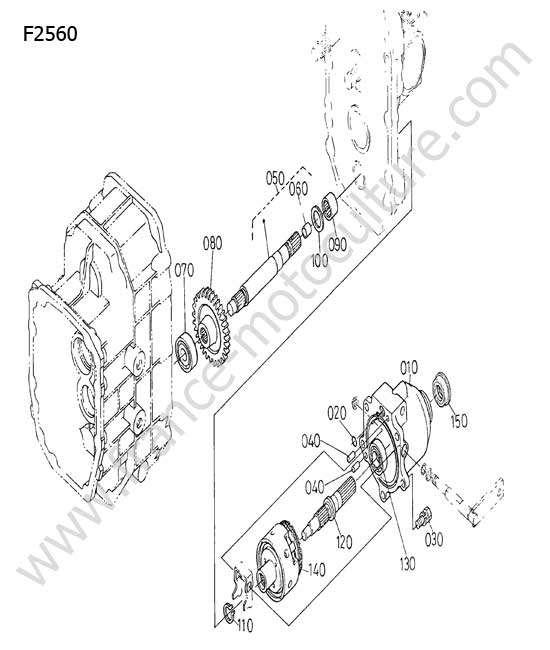 Embrayage arrière KUBOTA F2560