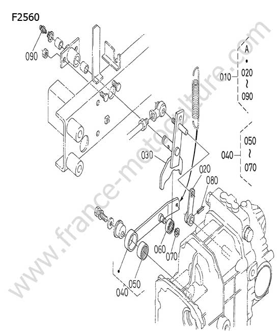 Levier de controle KUBOTA F2560