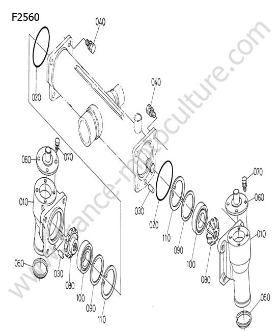 Carter de roue arriere KUBOTA F2560