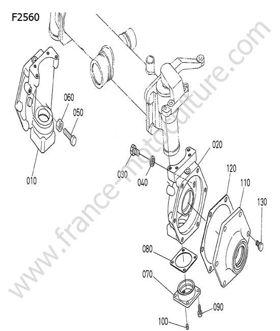 Flasque de roue arriere KUBOTA F2560