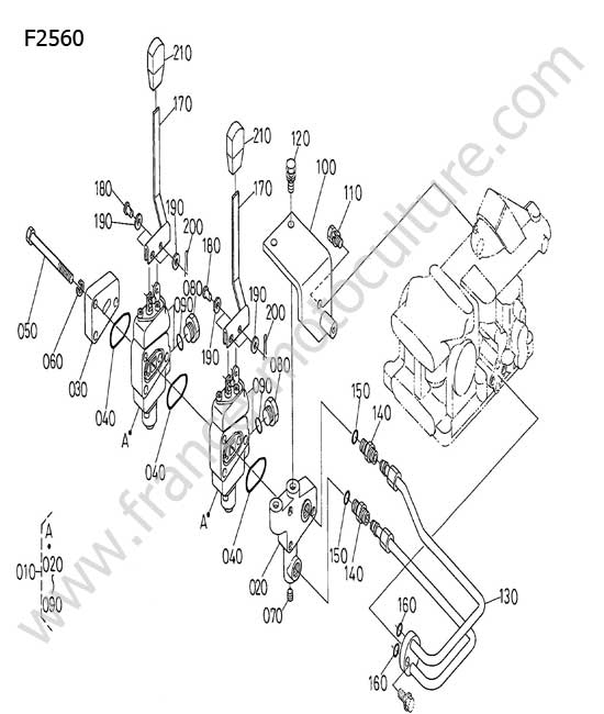 Distributeur option KUBOTA F2560