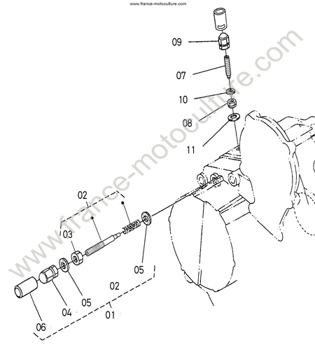 Dispositif ralenti KUBOTA F2880