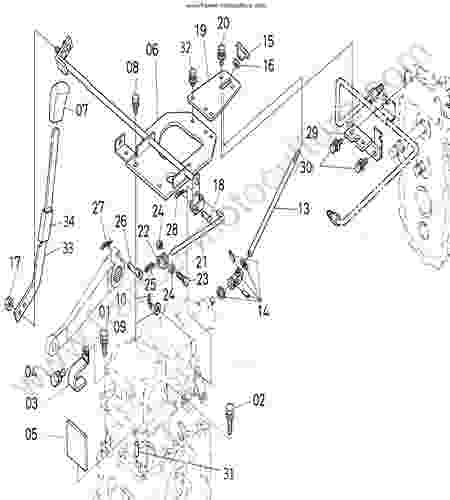KUBOTA - F2880 : Levier hydraulique