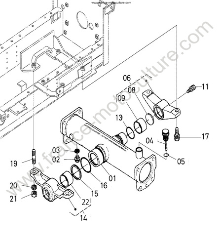 Carter pont AR KUBOTA F2880