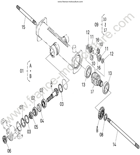Differentiel AR KUBOTA F2880