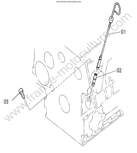 Jauge huile KUBOTA F2880