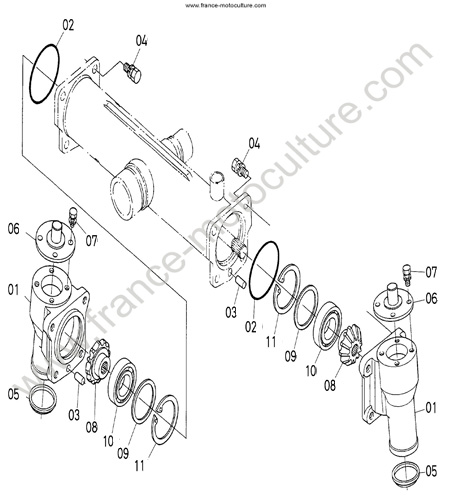 Carter engrenages AR KUBOTA F2880