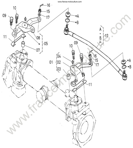 Barre accouplement KUBOTA F2880
