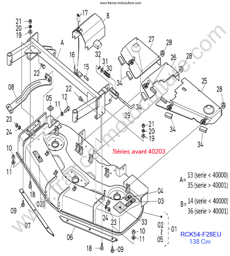 RCK54/Plateau 1 KUBOTA F2880