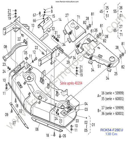 RCK54/Plateau 2 KUBOTA F2880
