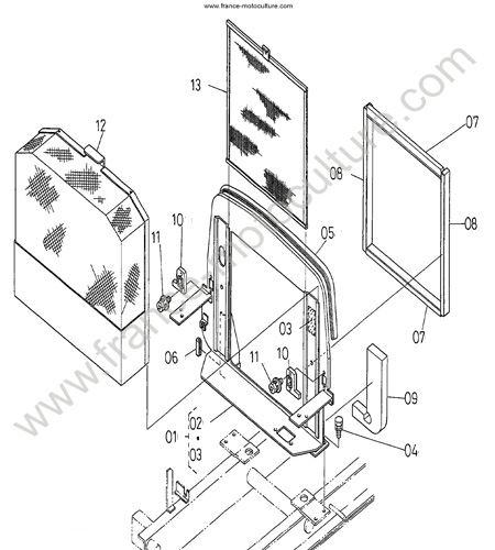 Pare-poussieres KUBOTA F3060
