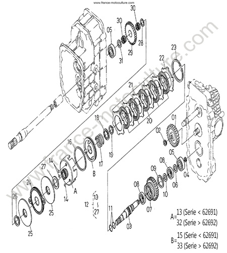Embrayage KUBOTA F3060