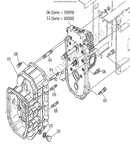 Carter transmission KUBOTA F3060