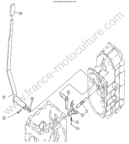 Levier gamme KUBOTA F3060