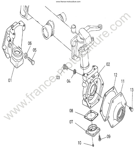 Carter pont AR KUBOTA F3060