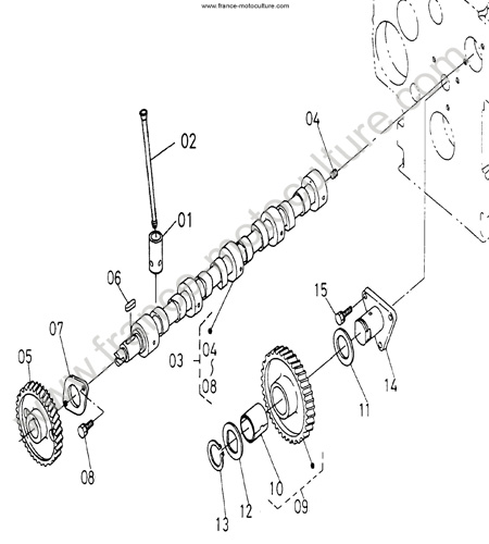 Arbre a cames KUBOTA F3060