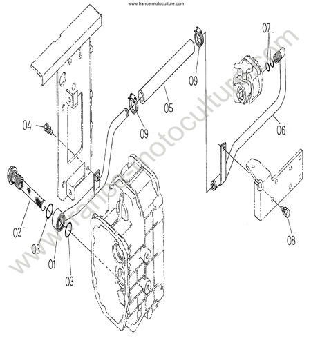 Circuit aspiration KUBOTA F3060