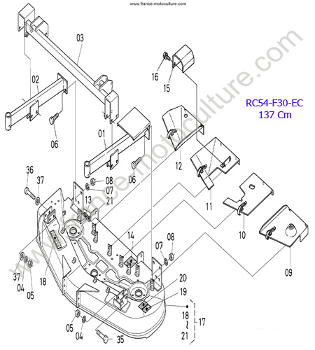 RC54/plateau KUBOTA F3060