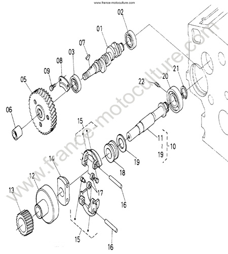 Arbre regulateur KUBOTA F3060