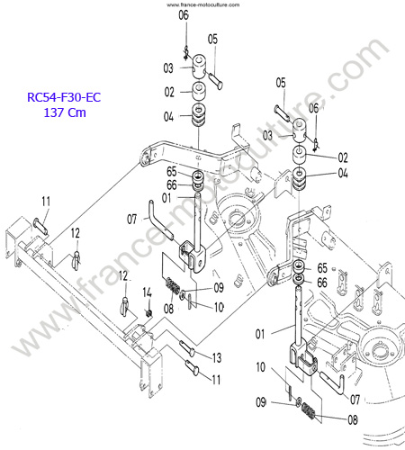RC54/fixation KUBOTA F3060