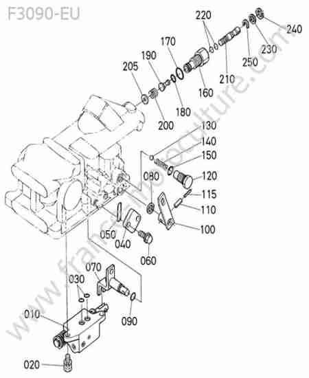 KUBOTA - F3090 : Distributeur relevage