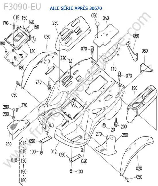 Aile (> 30670) KUBOTA F3090