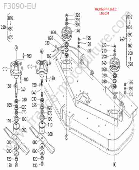 KUBOTA - F3090 : Rck60p - lames