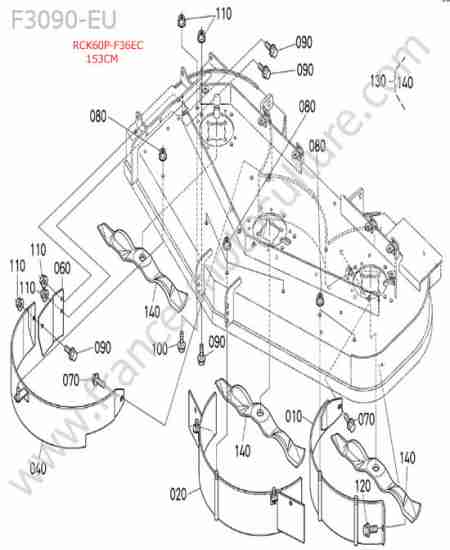 KUBOTA - F3090 : Rck60p - mulching