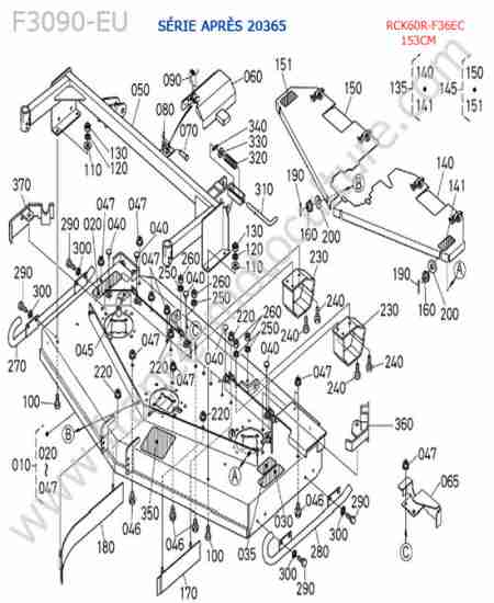 KUBOTA - F3090 : Rck60r - plateau (> 20364)