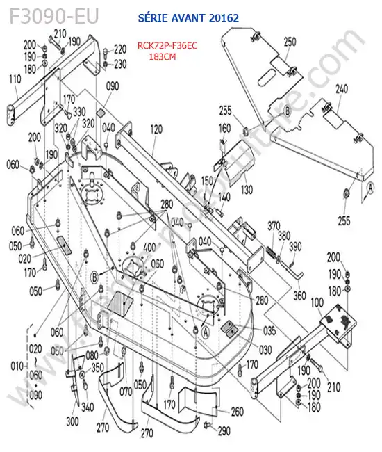 Rck72p - plateau (< 20162) KUBOTA F3090