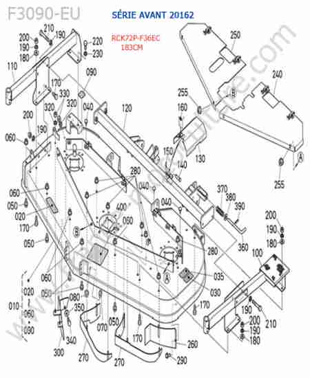 KUBOTA - F3090 : Rck72p - plateau (< 20162)