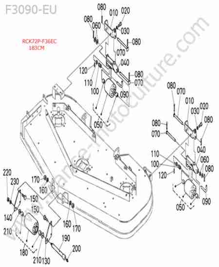 KUBOTA - F3090 : Rck72p - galets