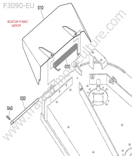 Rck72p - deflecteur KUBOTA F3090