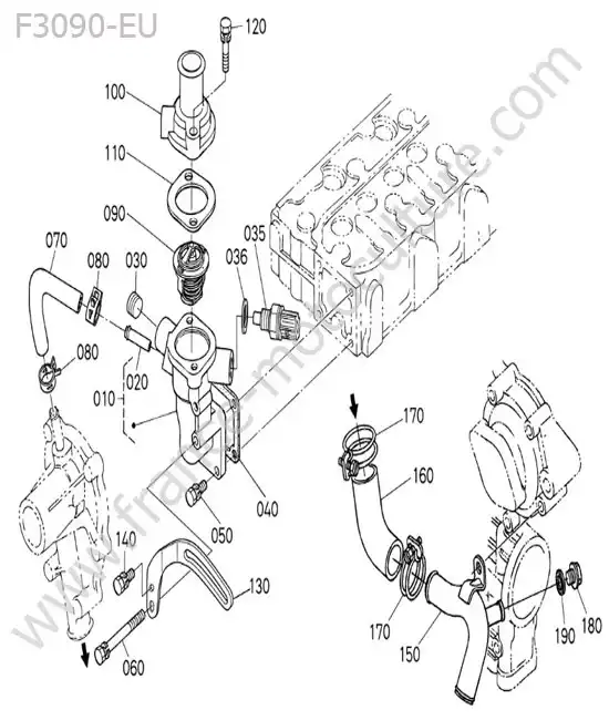 Thermostat KUBOTA F3090
